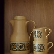 Kiln craft coffee service, tarpaulin pattern