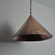 Cone shaped handmade pendant from Denmark, 1970s