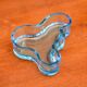Blue glass cup by Alvaar Alto for IItala