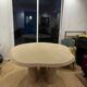 Waxed concrete dining table