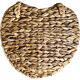 Banana leaf pan in the shape of a vintage heart