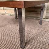 Rosewood and chrome feet coffee table