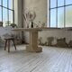 Travertine dining table 1970 Italy Tobia Scarpa