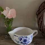 Blue Flower Sauce Boat Saint Amand Art Deco