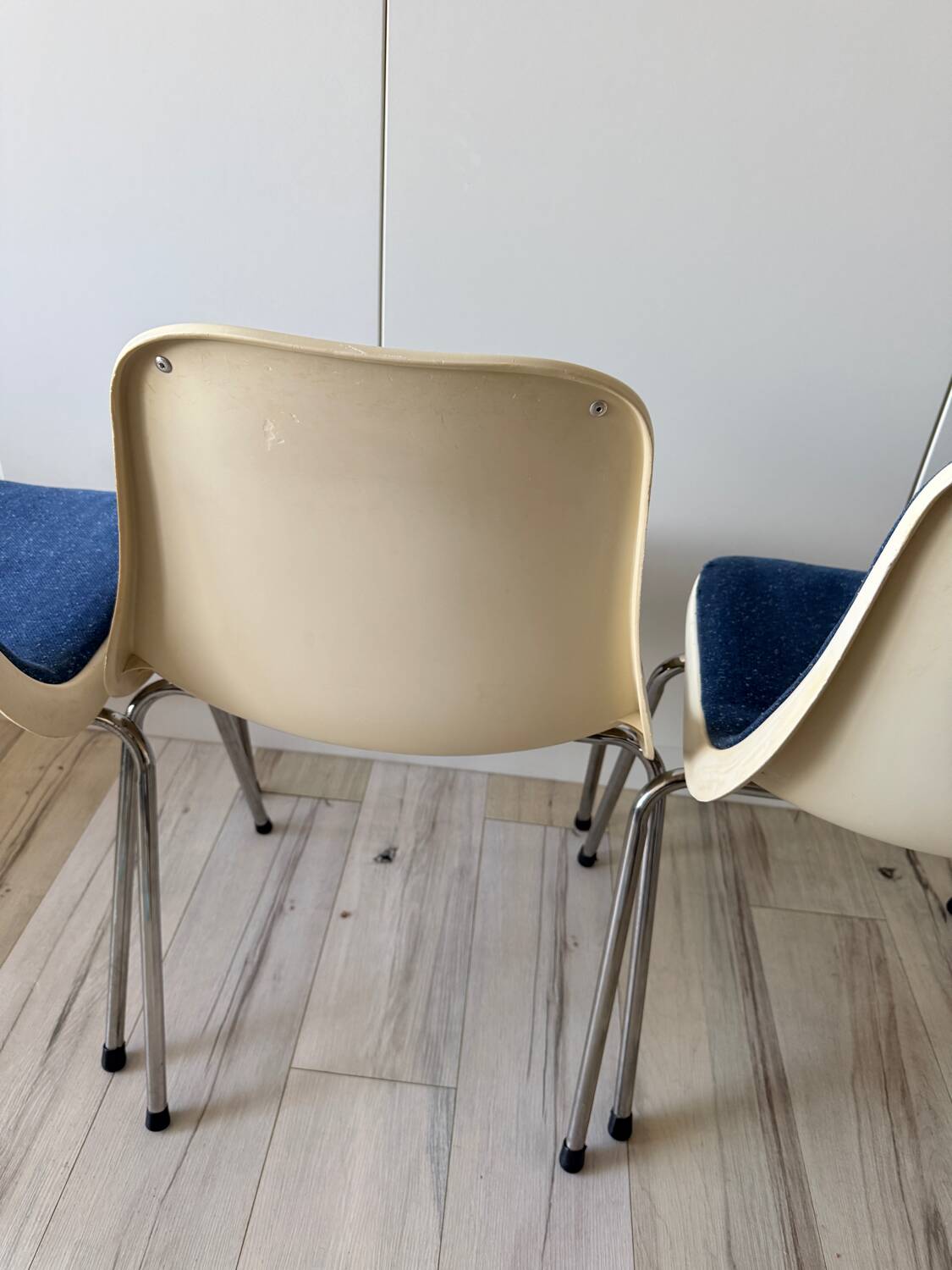 Set of 4 vintage Cojar chairs – Fermigier design – National Furniture