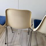 Set of 4 vintage Cojar chairs – Fermigier design – National Furniture