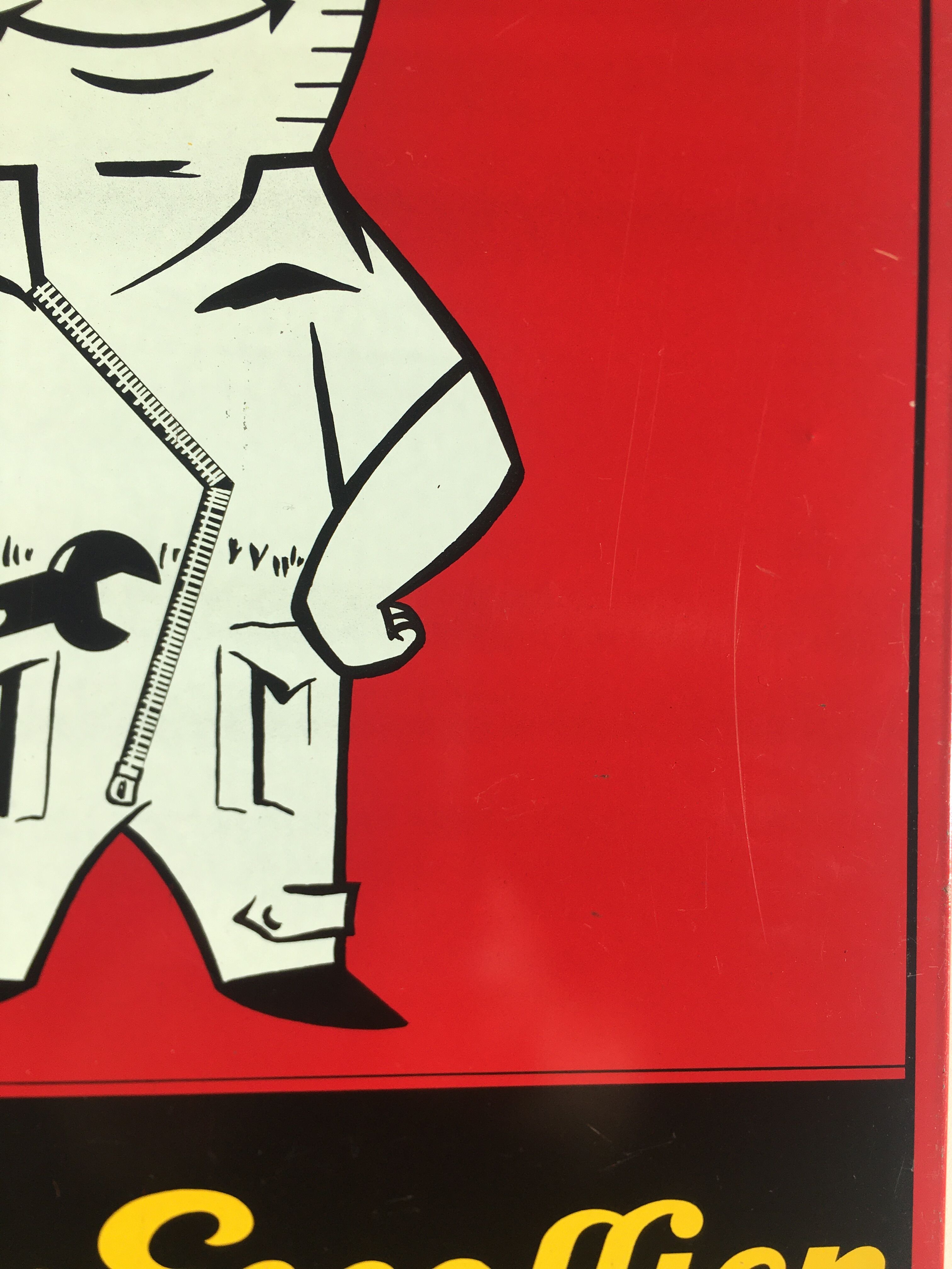 Advertising lithographed plate