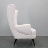 1960s Restored Wingback Chair, Czechoslovakia