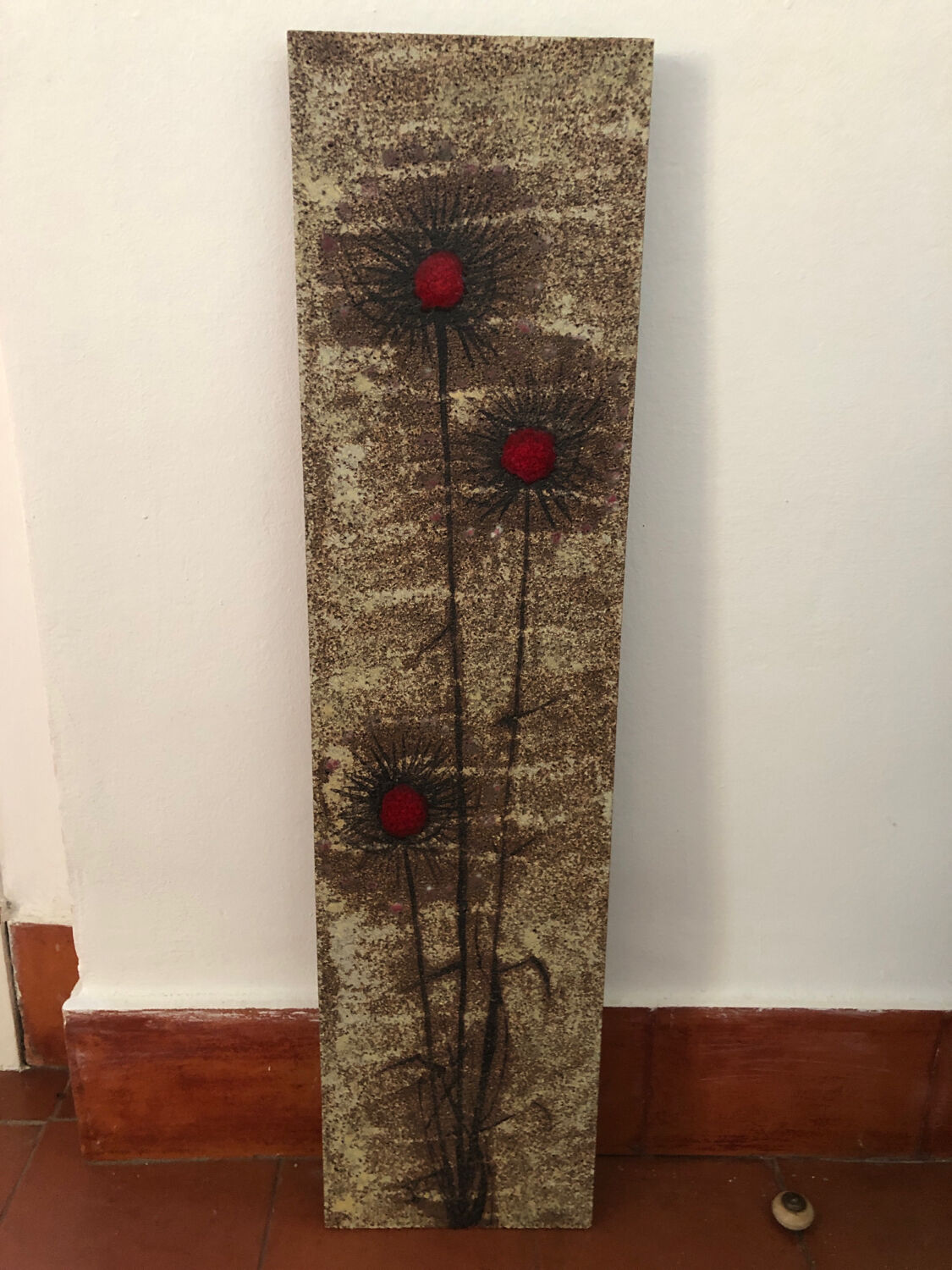 Large Ceramic Wall Plaque on Lava Picard Vallauris