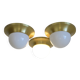 Ceiling Lights Set of 3 Mushroom Lamp Vintage Brass Sconces Space Age Style