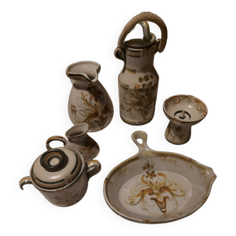 Keraluc Quimper set 6 ceramic pieces