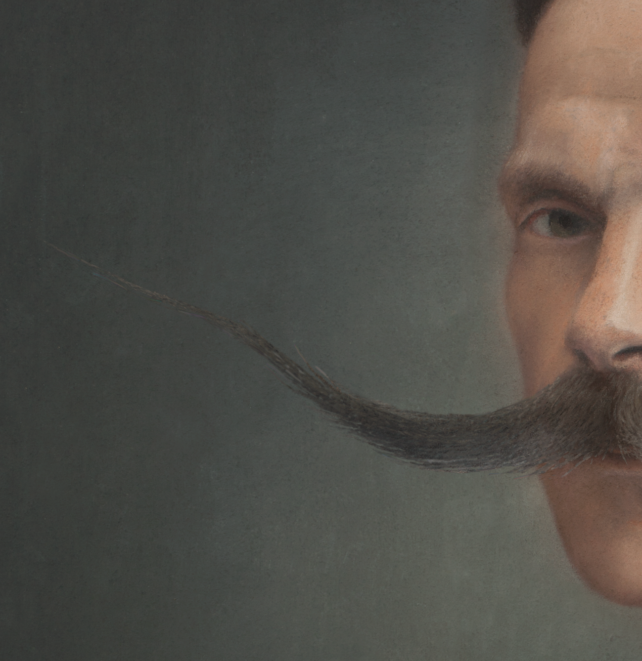 Old portrait - series "Les moustachus"