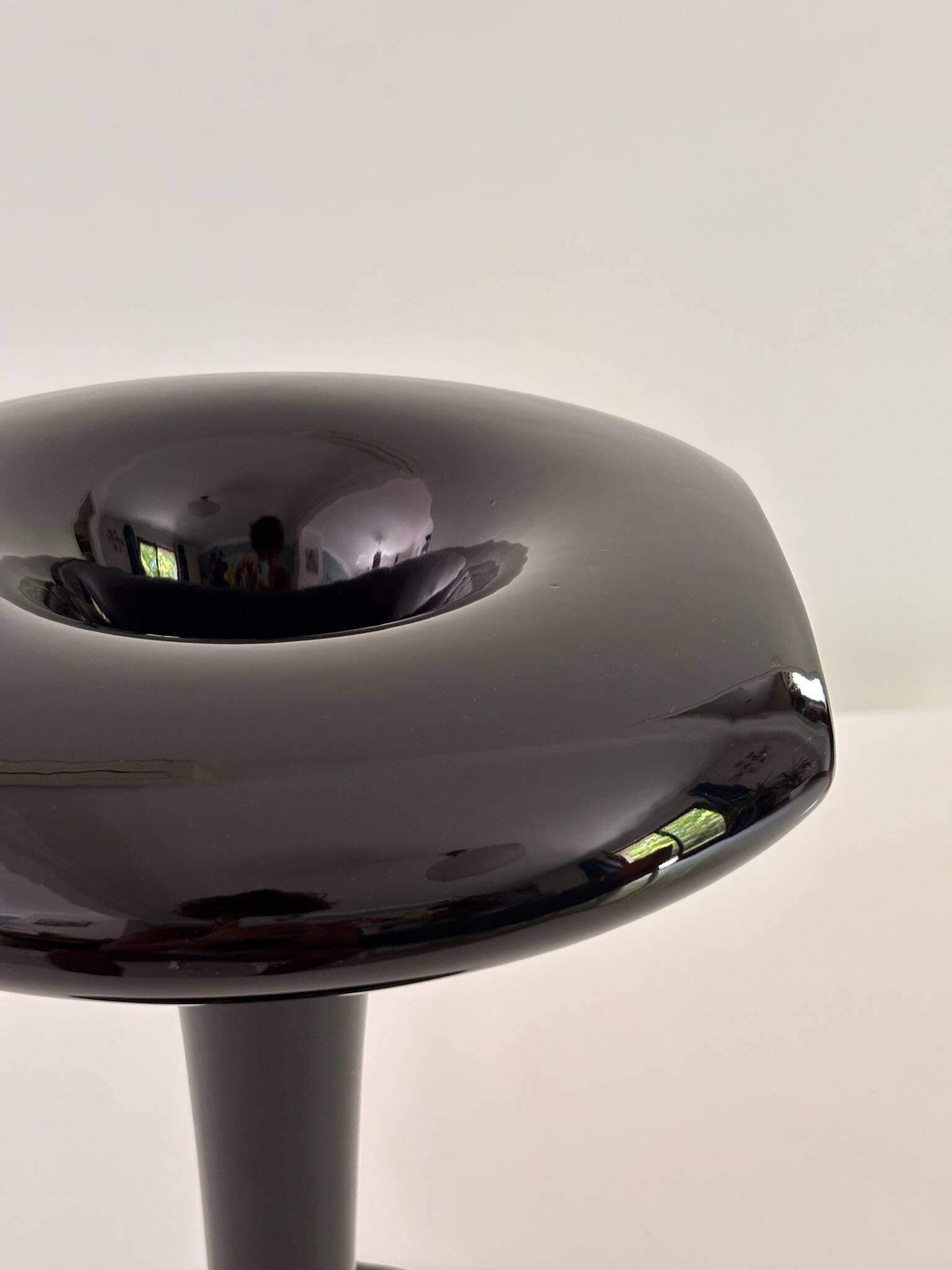 Sci-Fi Vase by Marc Newson for Cor Unum 1993 Glazed Black Ceramic Signed Ra