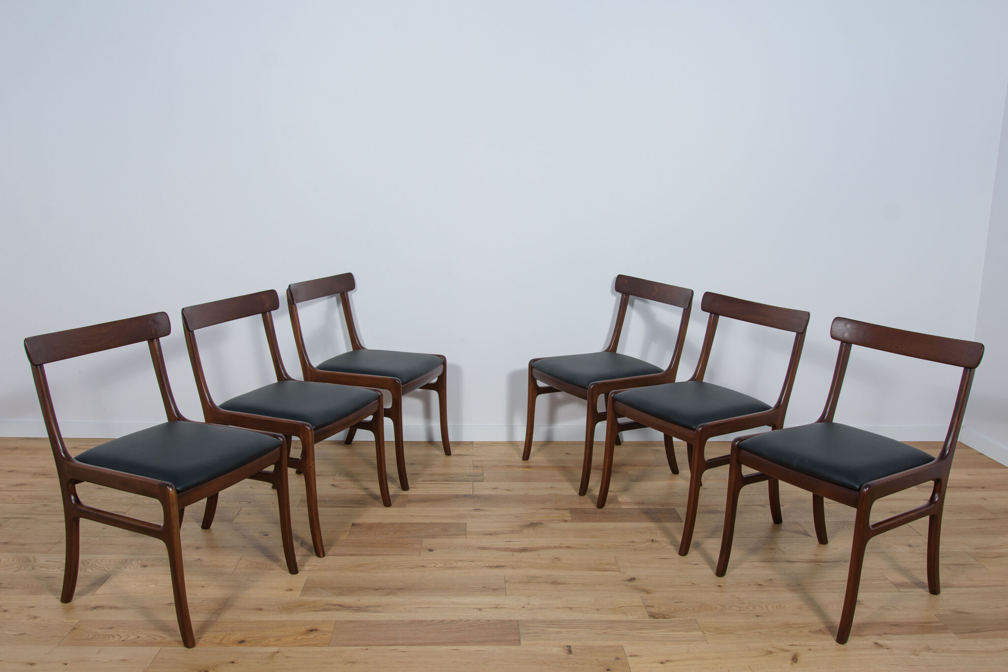 Danish Rungstedlund Chairs by O. Wanscher for Poul Jeppesen Møbelfabrik, 1960s, Set of 6