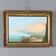 Ancient gouache painting with a view of Sorrento, 19th century.