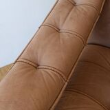 Genega Møbler leather armchair, Denmark, 1960s.