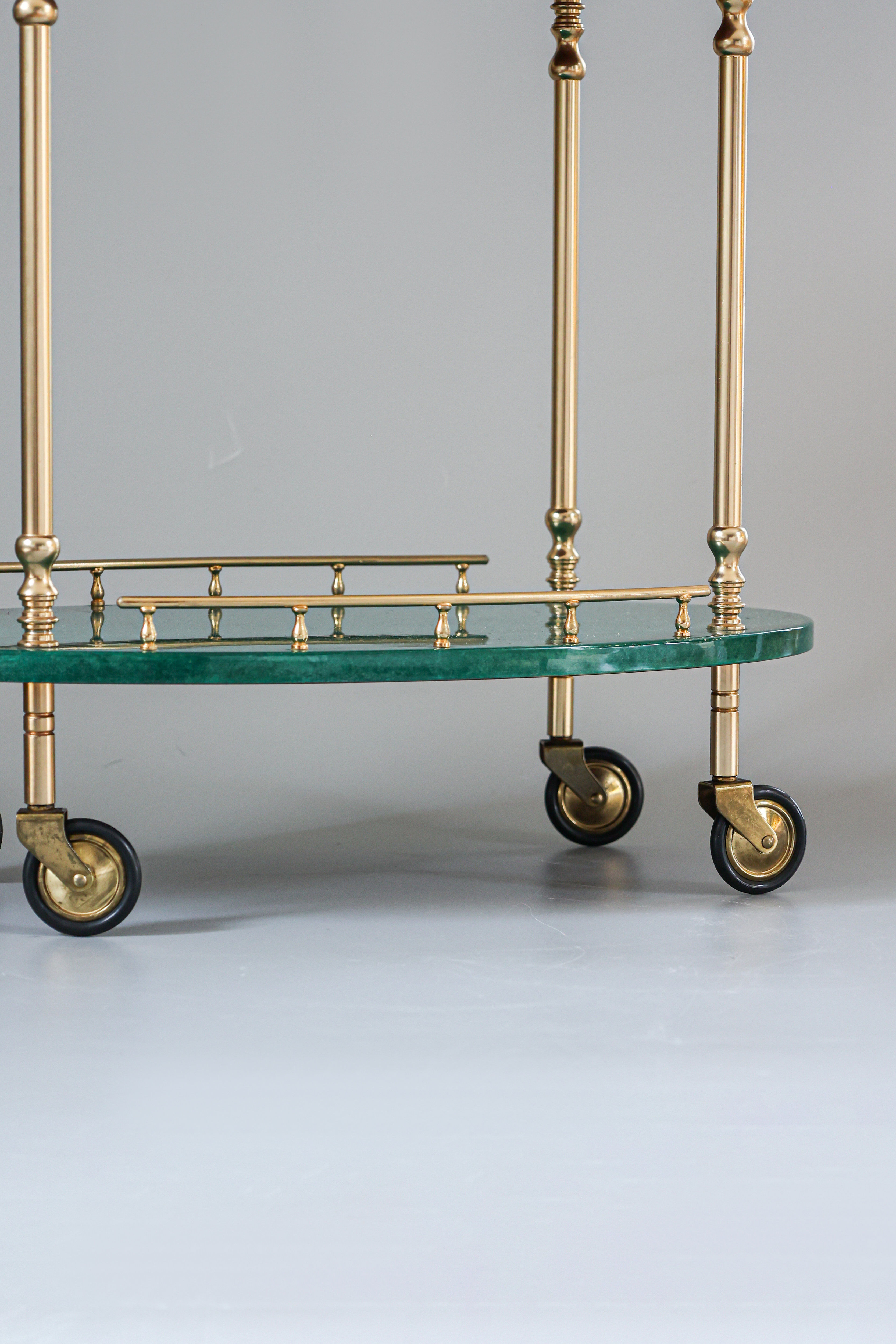 Bar cart by Aldo Tura, Italy, 1970s.