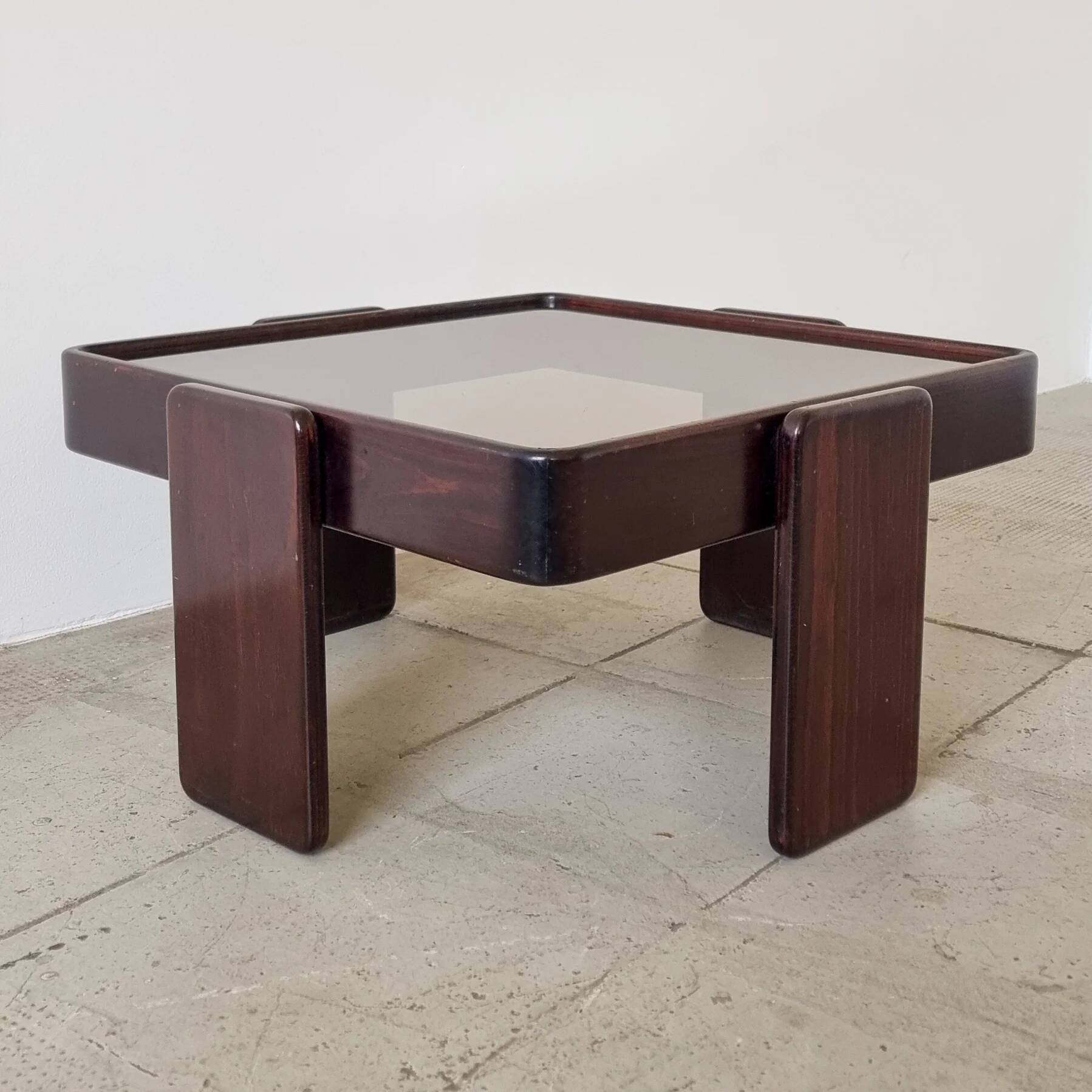 Stackable nesting tables by Gianfranco Frattini for Cassina (set of 3)