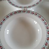 8 deep plates Sté Céramique Maestricht