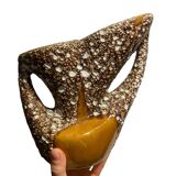 Vintage Vallauris fat lava vase