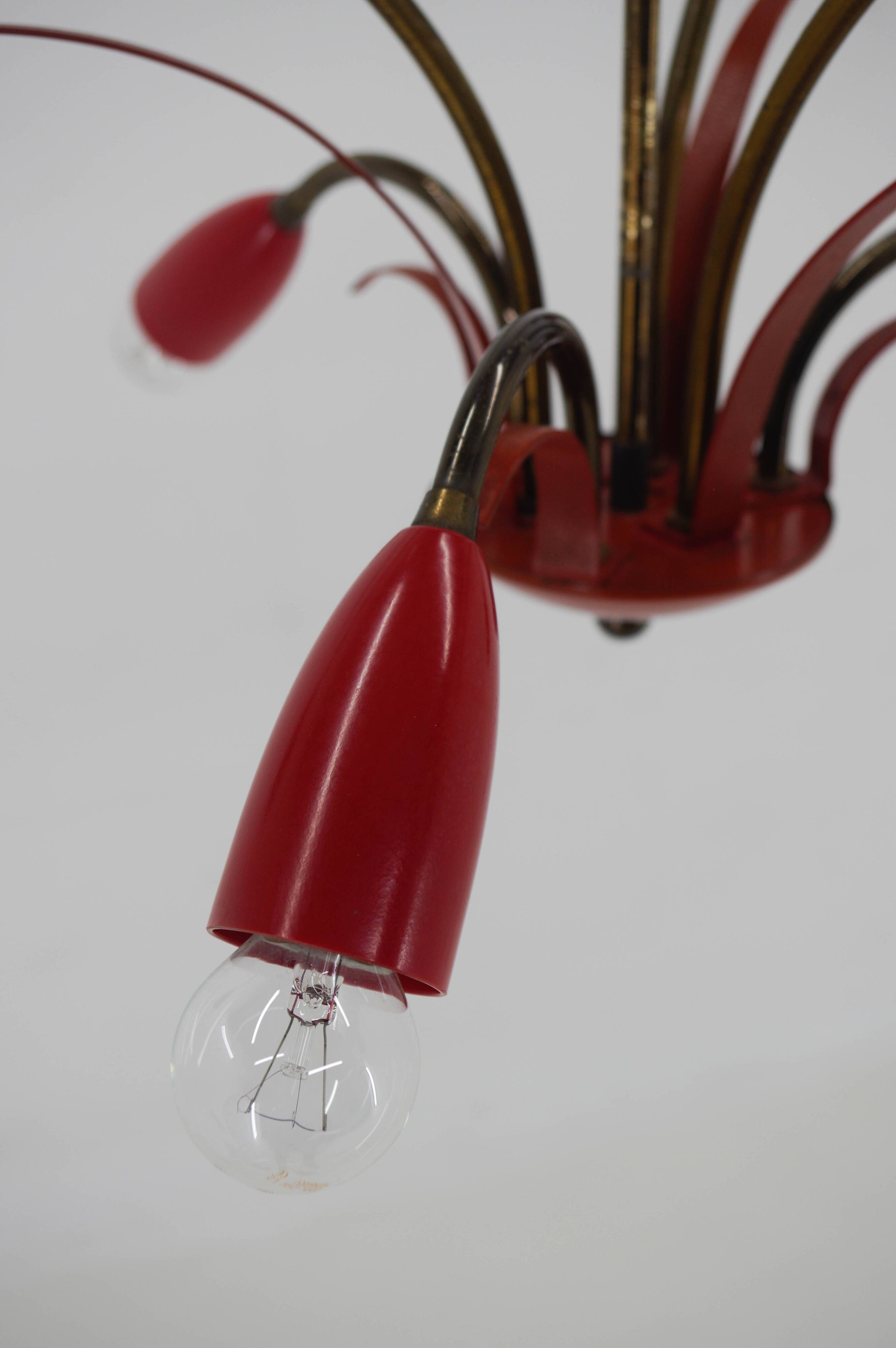 Sputnik design chandelier, Italy 1960s