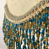 Retro wrought iron and pearl lamp