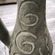 Large vintage ceramic pitcher vase – relief spiral decoration – no.