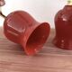 Pair of ceramic and glass wall sconces