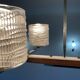 Vintage glass chandelier and its pair of wall lights