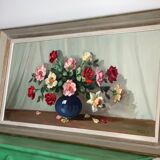Tableau fleurs vintage
