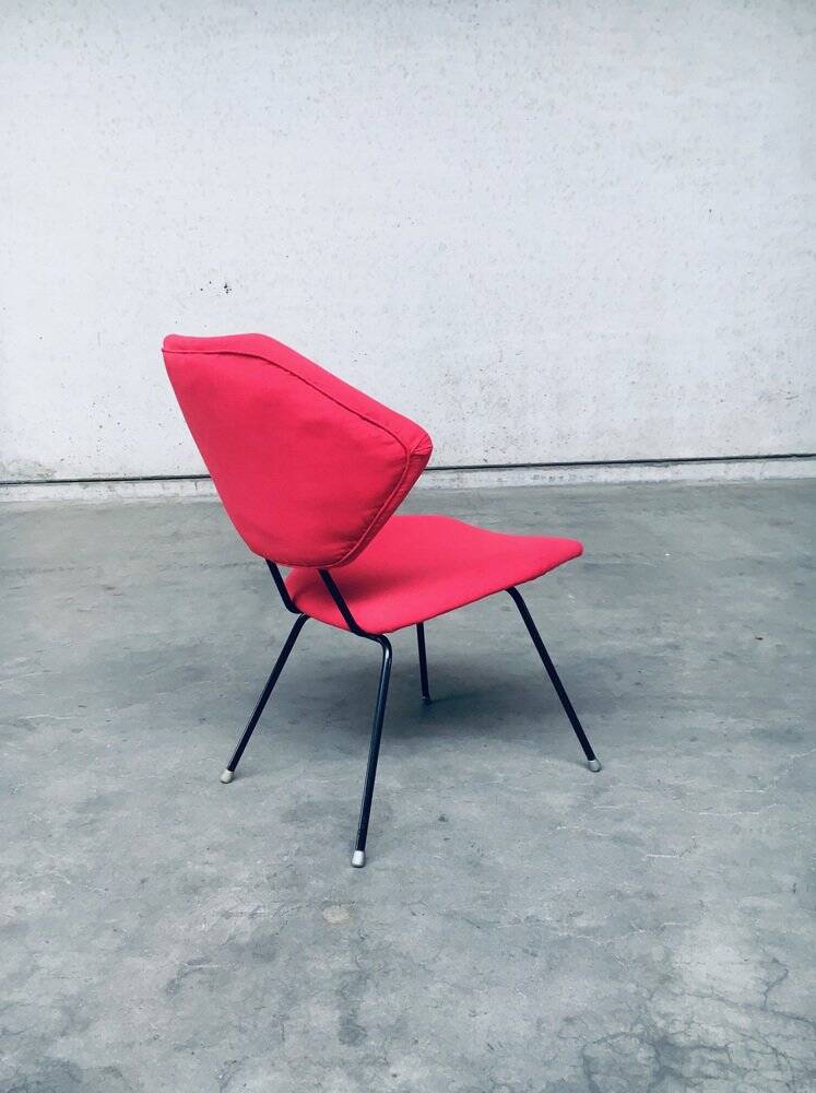 Set of Mid-Century Modern Low Side Chairs, Italy, 1950s