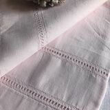 Old Sheet In Pure Washed Linen Tinted In Sweet Pink