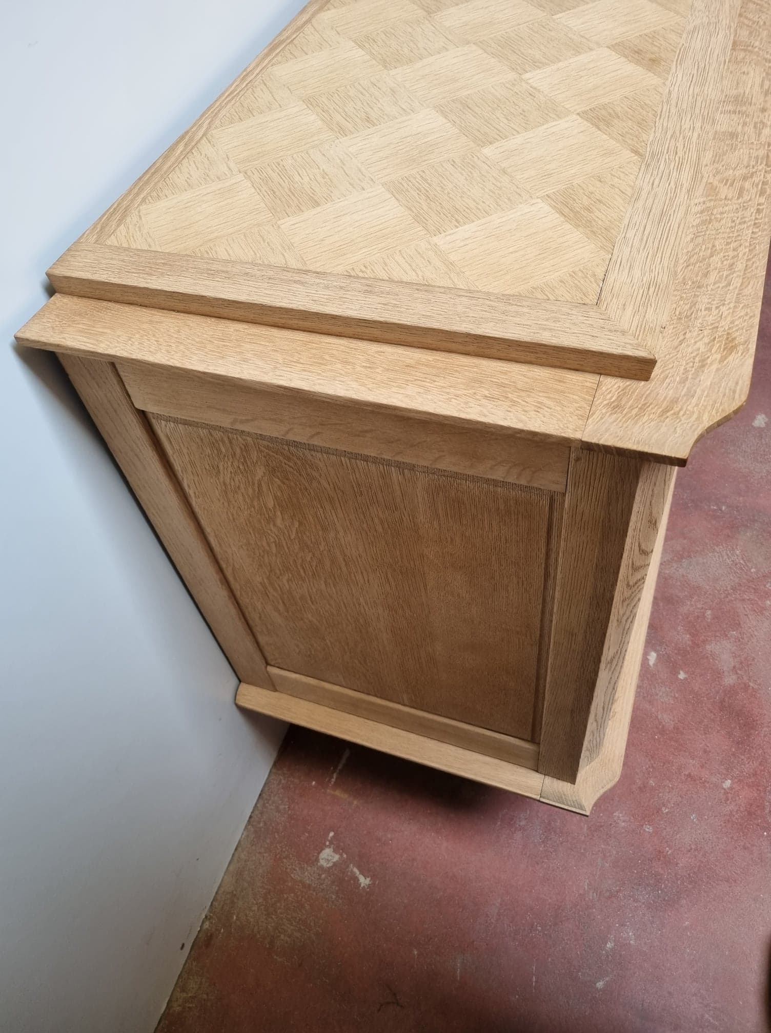 Raw oak sideboard