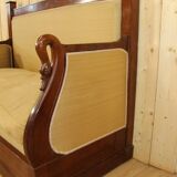 Restoration Period Turkish Sofa in Mahogany with Swan Neck