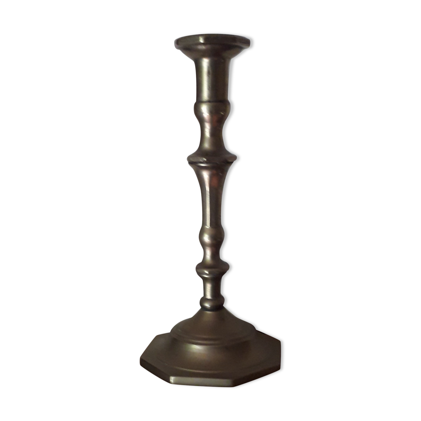 Old copper candle holder