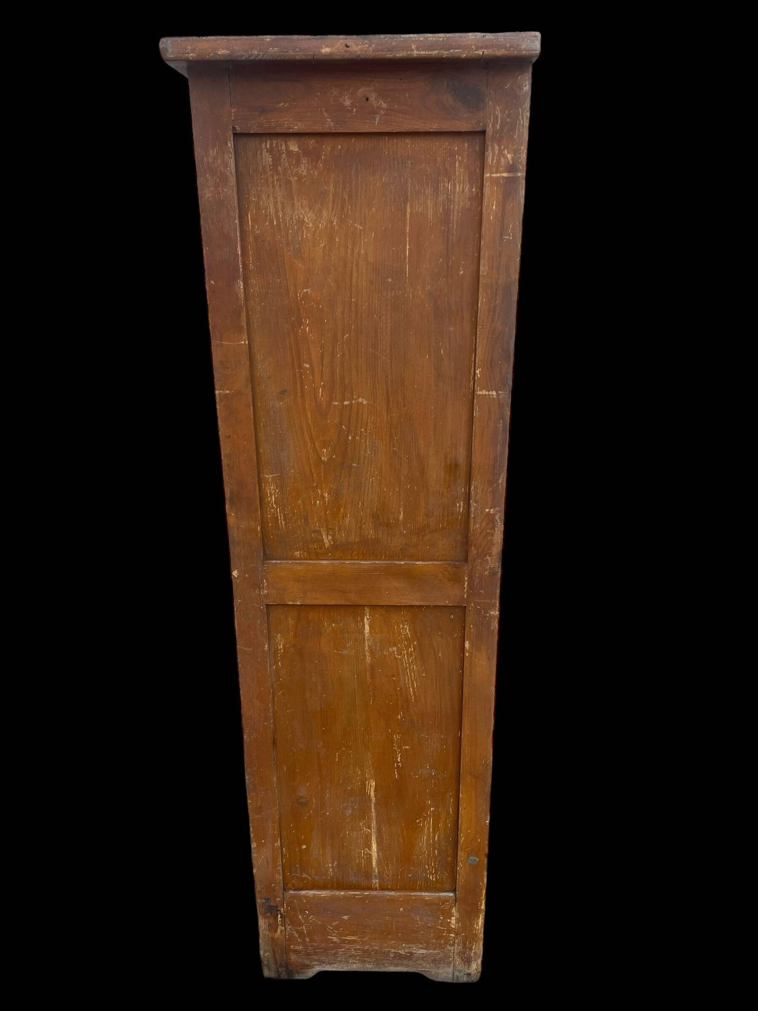 1920s fir curtain file cabinet