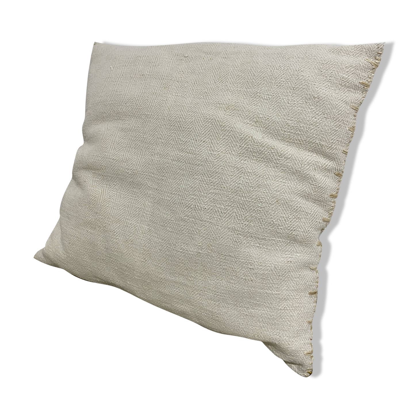 Kilim style cushion with hand embroidery