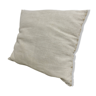 Kilim style cushion with hand embroidery