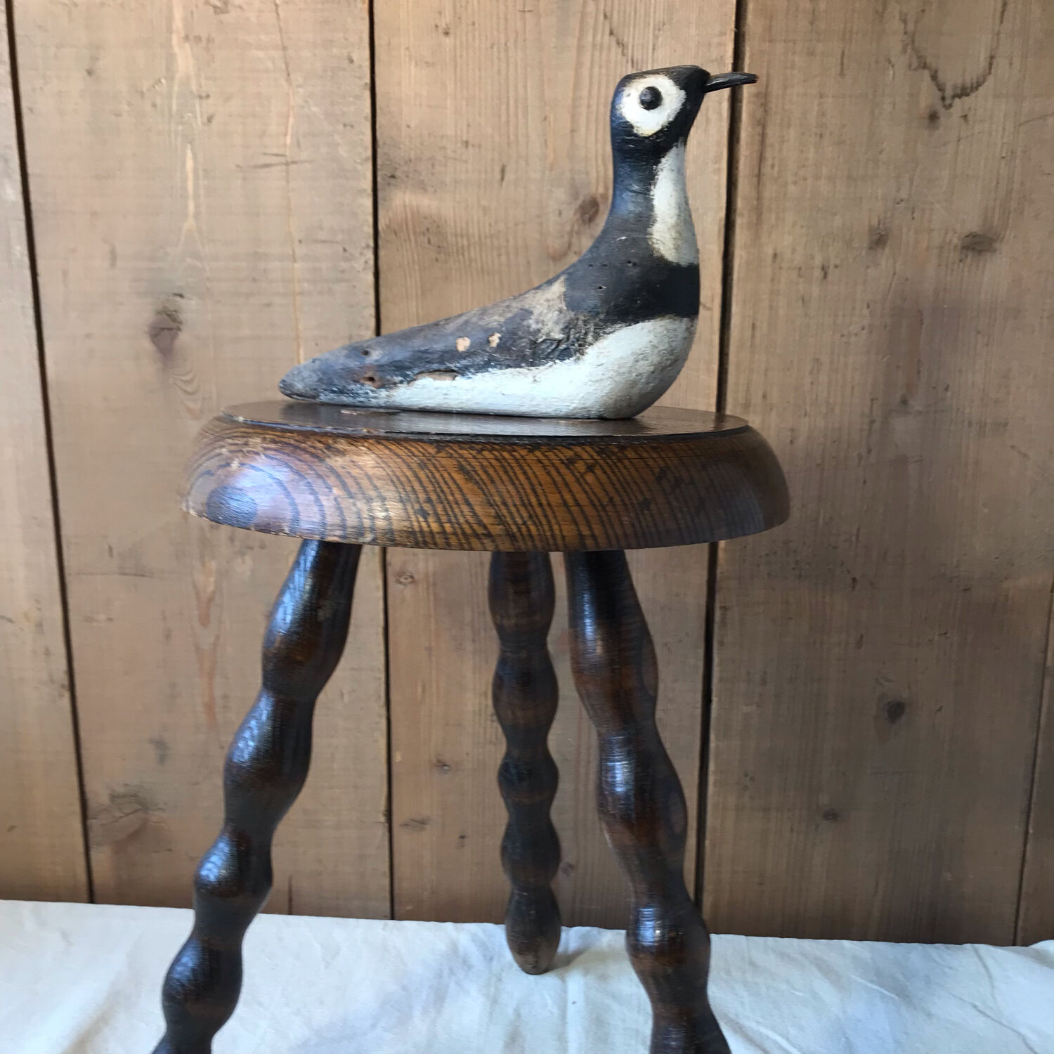 1970 vintage chestnut stool