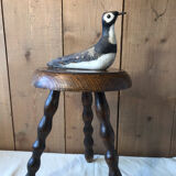 1970 vintage chestnut stool