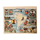 Old illustrated map of andean america from 1948 - jp pinchon