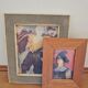 Galuchat frame + wood frame