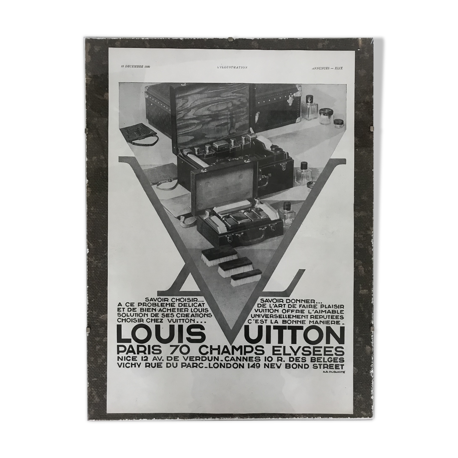 Advertising poster Louis Vuitton 1930