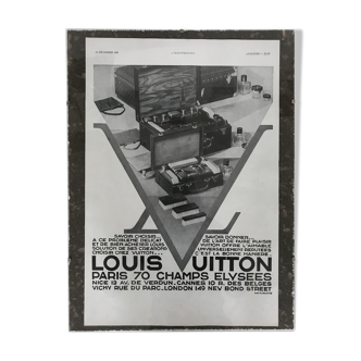 Affiche publicitaire Louis Vuitton 1930