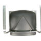 Modern leather and steel armchair