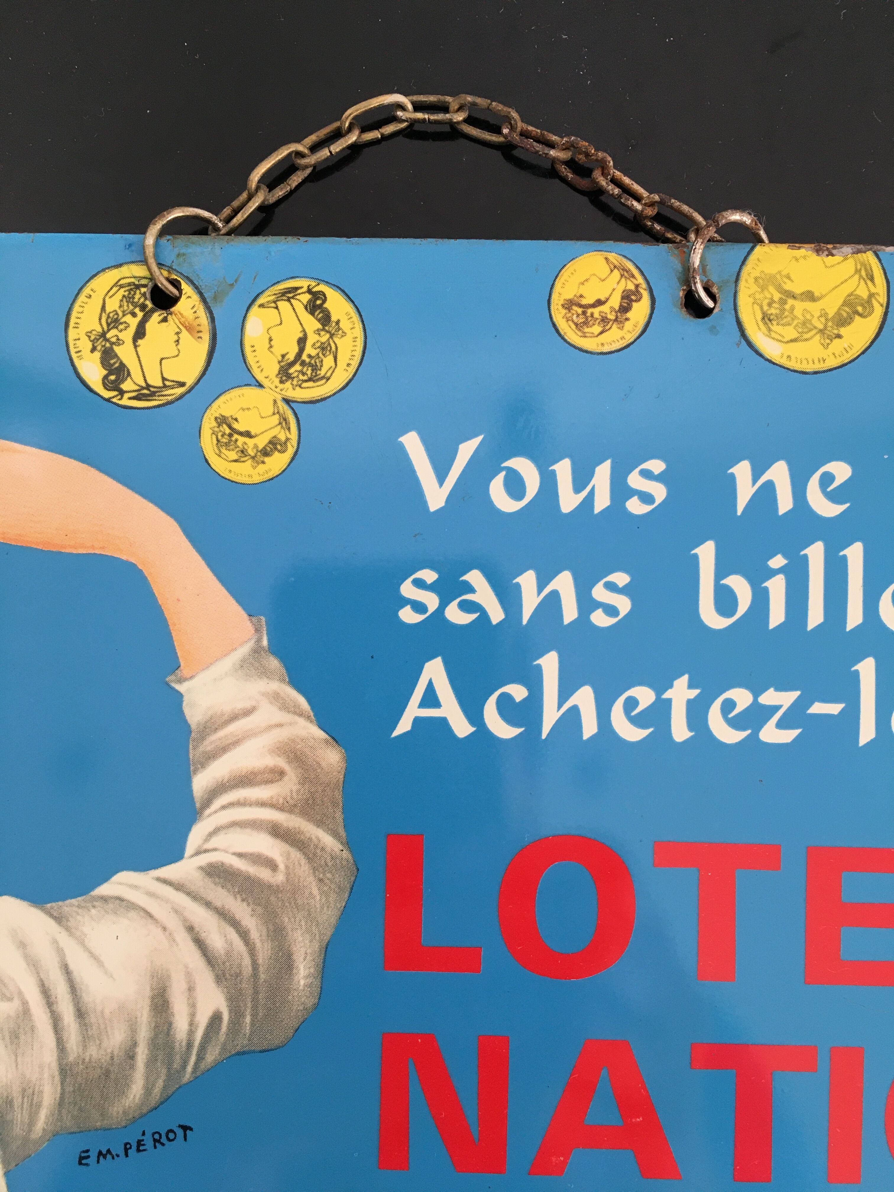 Old sheet metal plate