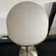 Design mushroom lamp in opaline and metal