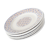 Lot of 6 plates K & G Luneville, model Thann France 1920/1930