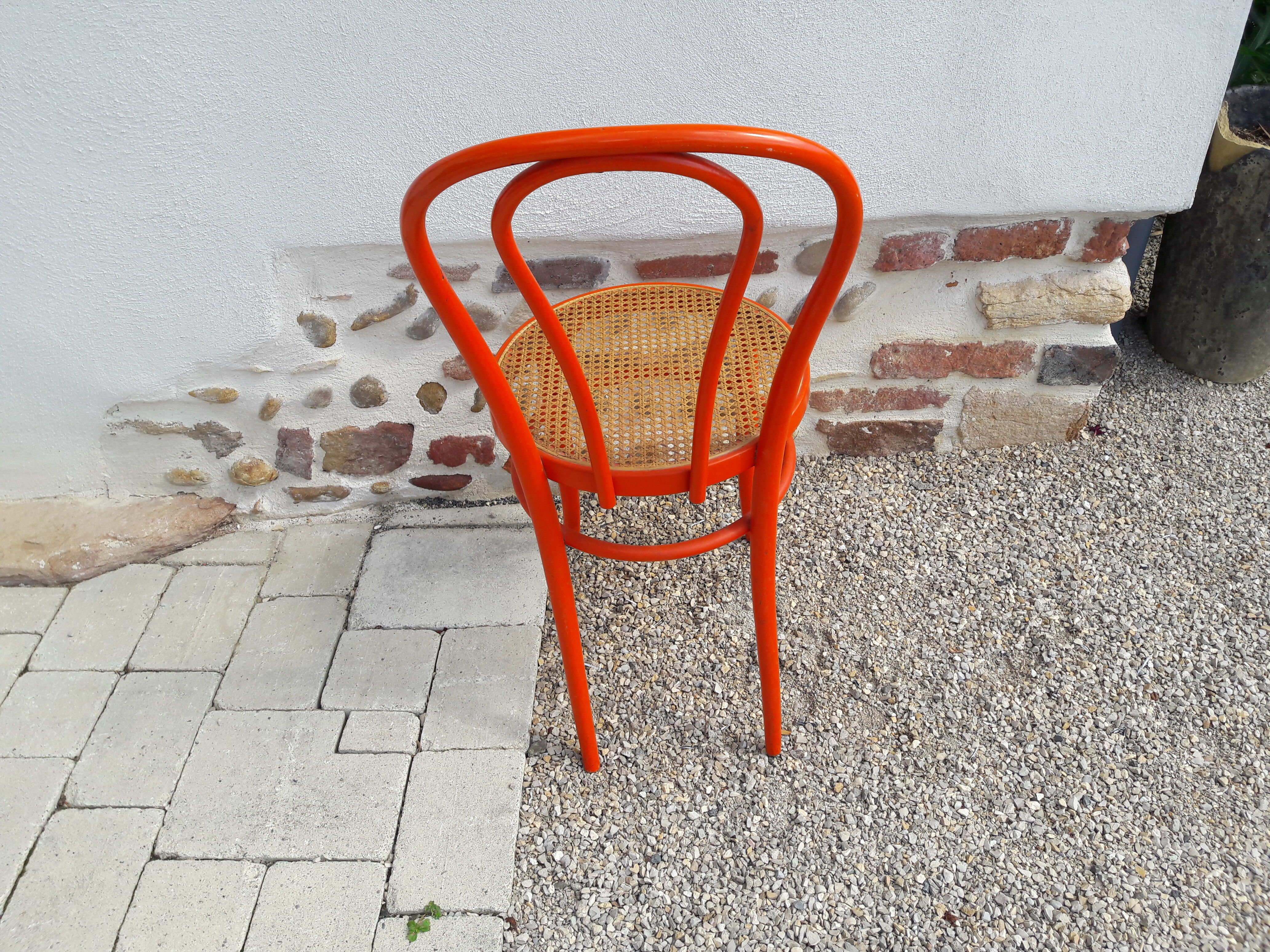 Bistro chair orange