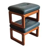 Pair of footstools by Poul Jeppesen for Holstebro Mobelfabrik 1970